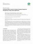 Research paper thumbnail of Automated Risk Control in Medical Imaging Equipment Management Using Cloud Application