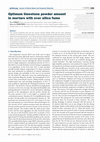 Research paper thumbnail of Optimum limestone powder amount in mortars with over silica fume