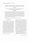 Research paper thumbnail of Research into Artificial Limestone Composites with Cotton Waste