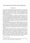 Research paper thumbnail of Persona e Impersonale. Critica dell'Italian Theory