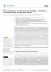 Research paper thumbnail of Towards the Smart Circular Economy Paradigm: A Definition, Conceptualization, and Research Agenda