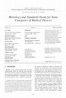 Research paper thumbnail of Metrology and standards needs for some categories of medical devices