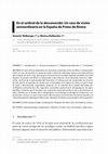 Research paper thumbnail of En el umbral de lo desconocido: Un caso de visión extraordinaria en la España de Primo de Rivera