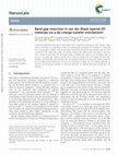 Research paper thumbnail of Band gap reduction in van der Waals layered 2D materials via a de-charge transfer mechanism