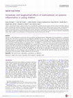 Research paper thumbnail of Immediate and longitudinal effects of maltreatment on systemic inflammation in young children