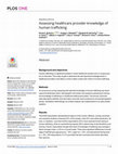 Research paper thumbnail of Assessing healthcare provider knowledge of human trafficking