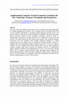 Research paper thumbnail of Implementing computer-assisted language learning in the EFL classroom: teachers' perceptions and perspectives