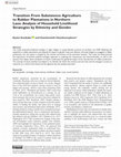 Research paper thumbnail of Transition From Subsistence Agriculture to Rubber Plantations in Northern Laos: Analysis of Household Livelihood Strategies by Ethnicity and Gender