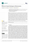 Research paper thumbnail of Review of Control Techniques in Microinverters