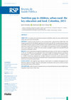 Research paper thumbnail of Nutrition gap in children, urban-rural