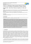 Research paper thumbnail of A Survey on Problems of Dyscalculia in Primary Schools