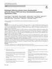 Research paper thumbnail of Radiological differences between chronic thromboembolic pulmonary disease (CTEPD) and chronic thromboembolic pulmonary hypertension (CTEPH)