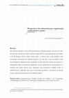 Research paper thumbnail of Perspectivas das infraestruturas: organização, conhecimento e poder