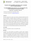 Research paper thumbnail of La responsabilidad social corporativa y los eventos deportivos. Una revisión sistemática de la producción científica