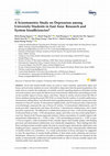 Research paper thumbnail of A Scientometric Study on Depression among University Students in East Asia: Research and System Insufficiencies?