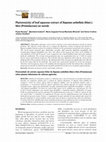 Research paper thumbnail of Phytotoxicity of leaf aqueous extract of Rapanea umbellata (Mart.) Mez (Primulaceae) on weeds