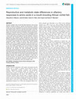 Research paper thumbnail of Reproductive and metabolic state differences in olfactory responses to amino acids in a mouth brooding African cichlid fish