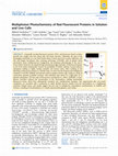 Research paper thumbnail of Multiphoton Photochemistry of Red Fluorescent Proteins in Solution and Live Cells