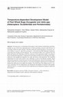 Research paper thumbnail of Temperature-dependent Development Model of Pest Wheat Bugs Eurygaster and Aelia spp. (Heteroptera: Scutelleridae and Pentatomidae)