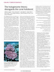 Research paper thumbnail of The hologenome theory disregards the coral holobiont