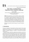 Research paper thumbnail of More Than a Facebook Share: Exploring Virtual Linguistic Landscape