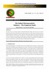 Research paper thumbnail of The Indian Pharmaceutical Industry: The Empirical Study