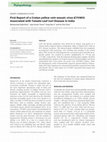 Research paper thumbnail of First Report of a Croton yellow vein mosaic virus (CYVMV) Associated with Tomato Leaf Curl Disease in India