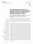 Research paper thumbnail of Complementary Contribution of Fungi and Bacteria to Lignocellulose Digestion in the Food Stored by a Neotropical Higher Termite