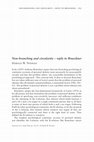 Research paper thumbnail of Non-branching and circularity - reply to Brueckner