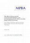 Research paper thumbnail of The effects of green growth, environmental-related tax, and eco-innovation towards carbon neutrality target in the US economy