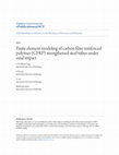 Research paper thumbnail of Impact behaviour of carbon fibre reinforced polymer (CFRP) strengthened square hollow steel tubes: A numerical simulation