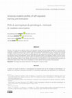 Research paper thumbnail of University students profiles of self-regulated learning and motivation