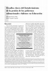 Research paper thumbnail of Desafíos claves del fortalecimiento de la gestión de los gobiernos subnacionales chilenos en Educación