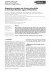 Research paper thumbnail of Adaptation strategies and climate vulnerability in the Sudano-Sahelian region of West Africa