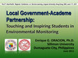 Research paper thumbnail of Local Government Academe Partnership Touching and Inspiring Students in Environmental Monitoring