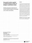 Research paper thumbnail of Geospatial analysis applied to epidemiological studies of dengue: a systematic review