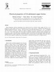 Research paper thumbnail of Electrical properties of Cd-substituted copper ferrites