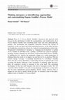 Research paper thumbnail of Thinking emergence as interaffecting: approaching and contextualizing Eugene Gendlin’s Process Model