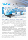 Research paper thumbnail of Cloud Computing – Des Services Issus Du «Nuage»