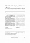 Research paper thumbnail of El desarrollo de la antropología forense en la Argentina