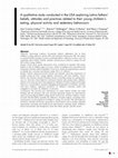 Research paper thumbnail of A qualitative study conducted in the USA exploring Latino fathers' beliefs, attitudes and practices related to their young children's eating, physical activity and sedentary behaviours