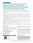 Research paper thumbnail of Retrievability of calcium hydroxide intracanal medicament with three calcium chelators, ethylenediaminetetraacetic acid, citric acid, and chitosan from root canals: An in vitro cone beam computed tomography volumetric analysis