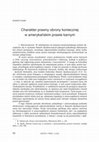 Research paper thumbnail of Charakter prawny obrony koniecznej w amerykańskim prawie karnym