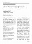 Research paper thumbnail of Application of remote sensing to site characterisation and environmental change analysis of North African coastal lagoons