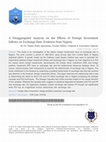 Research paper thumbnail of A Disaggregated Analysis on the Effects of Foreign Investment Inflows on Exchange Rate: Evidence from Nigeria