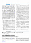 Research paper thumbnail of Response: Binocular rivalry and perceptual multi-stability