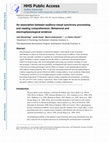 Research paper thumbnail of An Association between Auditory–Visual Synchrony Processing and Reading Comprehension: Behavioral and Electrophysiological Evidence