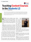 Research paper thumbnail of Teaching Content Courses in the Students' L2