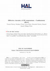 Research paper thumbnail of Effective viscosity of two-dimensional suspensions: Confinement effects