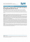 Research paper thumbnail of Effects of age on symptom burden, mental health and quality of life amongst people with HIV in the UK